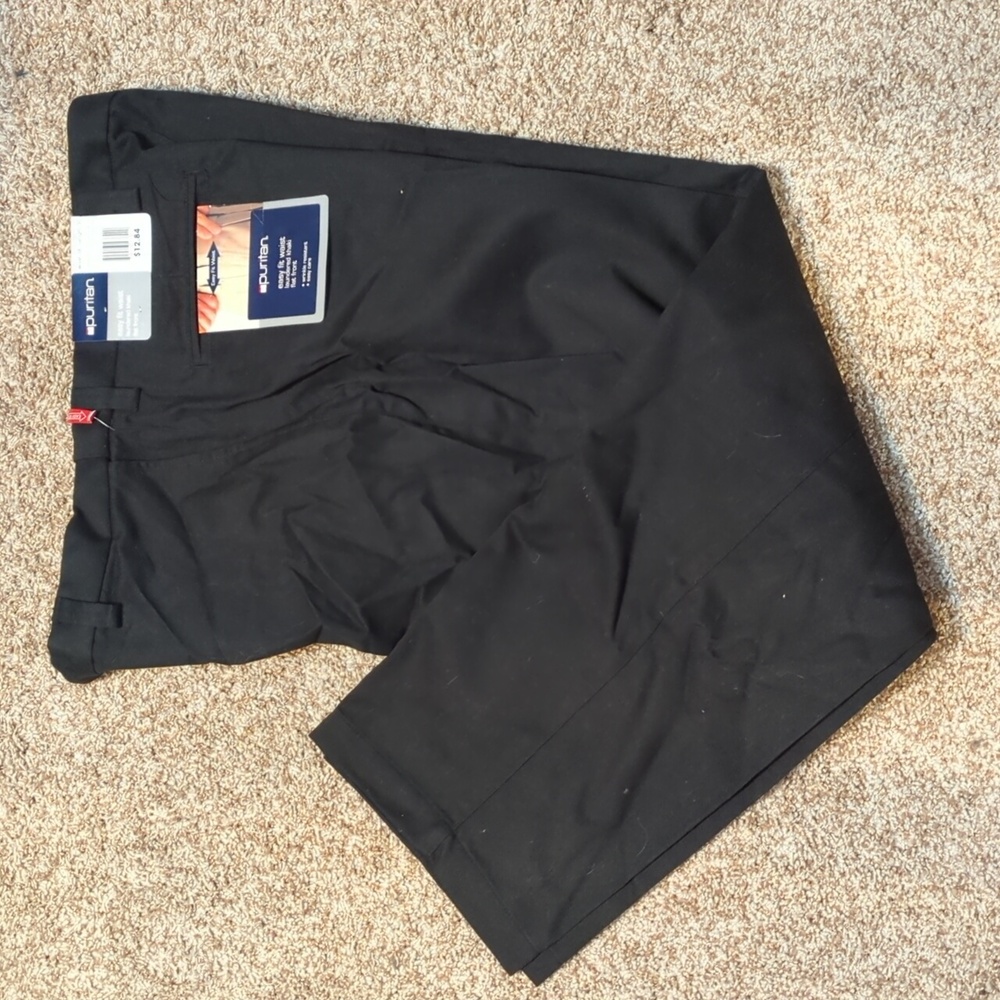 NWT Puritan Classic Black Trousers - Picture 2 of 6